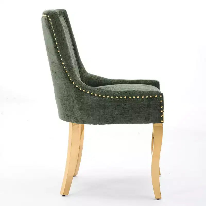 Chaise de salle à manger moderne en chenille, chaise de cuisine domestique