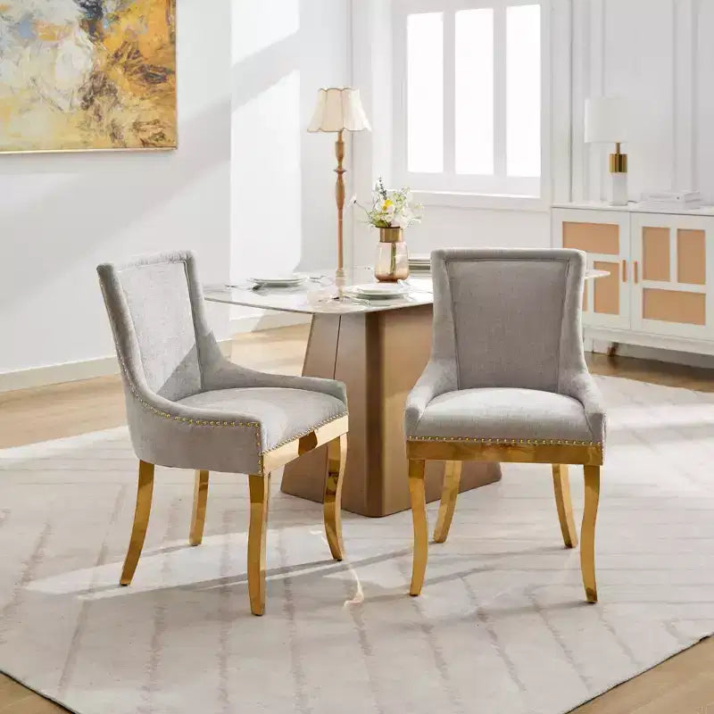 Chaise de salle à manger moderne en chenille, chaise de cuisine domestique