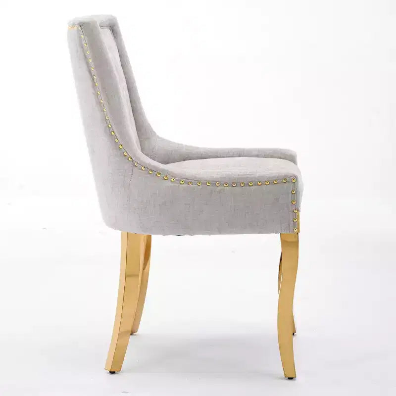 Chaise de salle à manger moderne en chenille, chaise de cuisine domestique