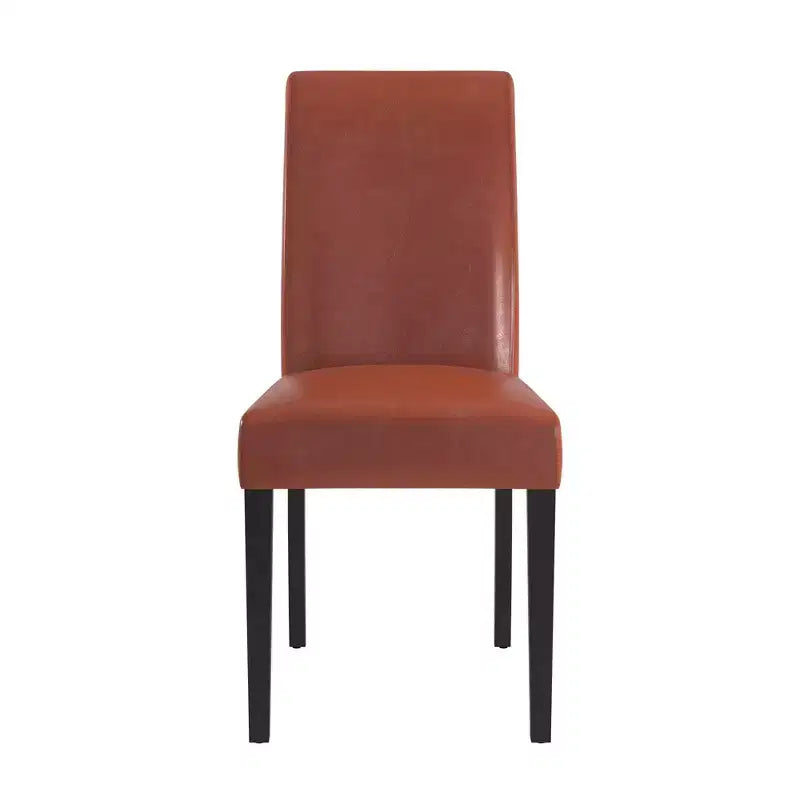 Chaise de salle à manger capitonnée en cuir artificiel
