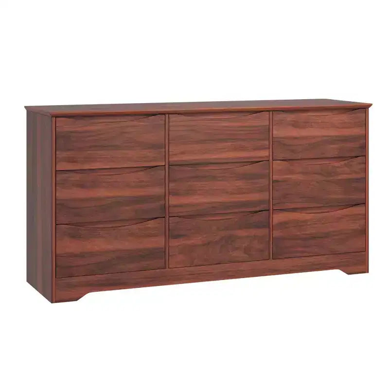 Coiffeuse moderne en bois à neuf tiroirs avec grand espace de rangement