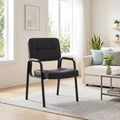 Chaise visiteur en cuir véritable