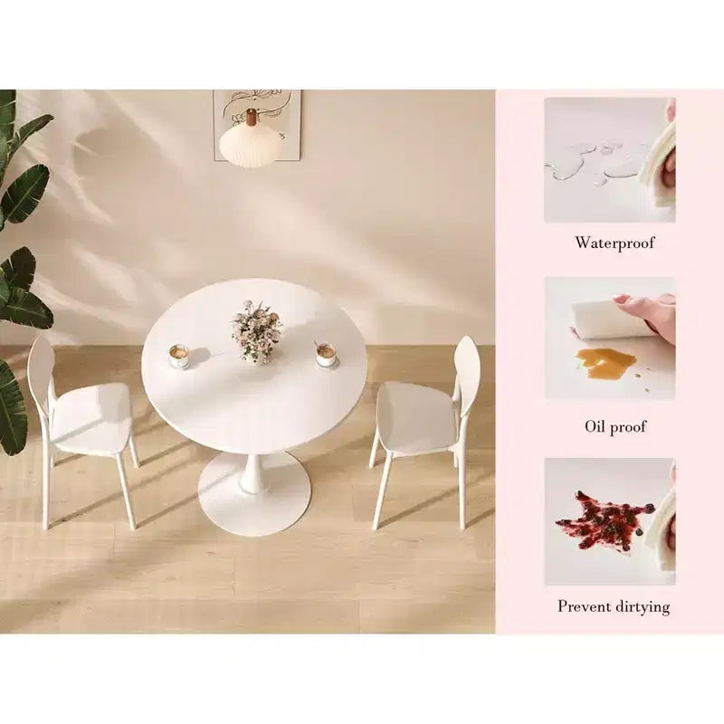 Table de cuisine ronde en forme de tulipe
