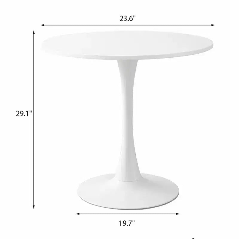 Table de cuisine ronde en forme de tulipe