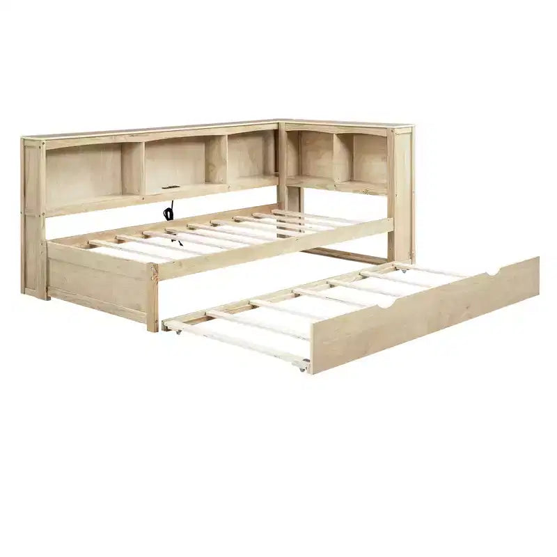 Canapé convertible double avec lit gigogne compact