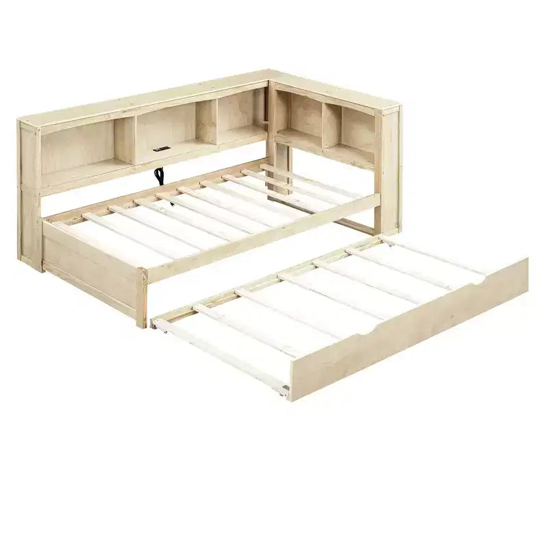 Canapé convertible double avec lit gigogne compact
