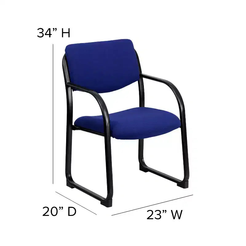 Fauteuil de direction en tissu avec piètement luge